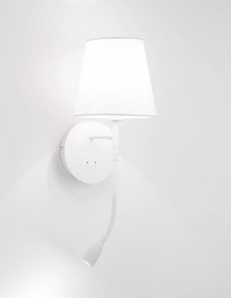 Nástenné svietidlá -  Novaluce Dizajnové nástenné svietidlo Nia 19 biele
