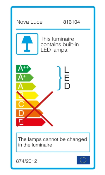 Vonkajšie lampy -  Novaluce Vonkajšie LED lampa Lock