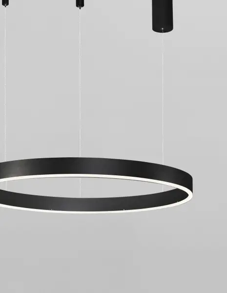 Lustre a závesné svietidlá -  Novaluce LED luster Motif 60 čierne stmievateľné