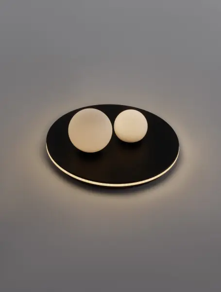 Stropné svietidlá -  Novaluce Stropné svietidlo LED so stmievaním Velna 40 čierne