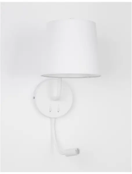 Nástenné svietidlá -  Novaluce Dizajnové nástenné svietidlo Sage 20 biele