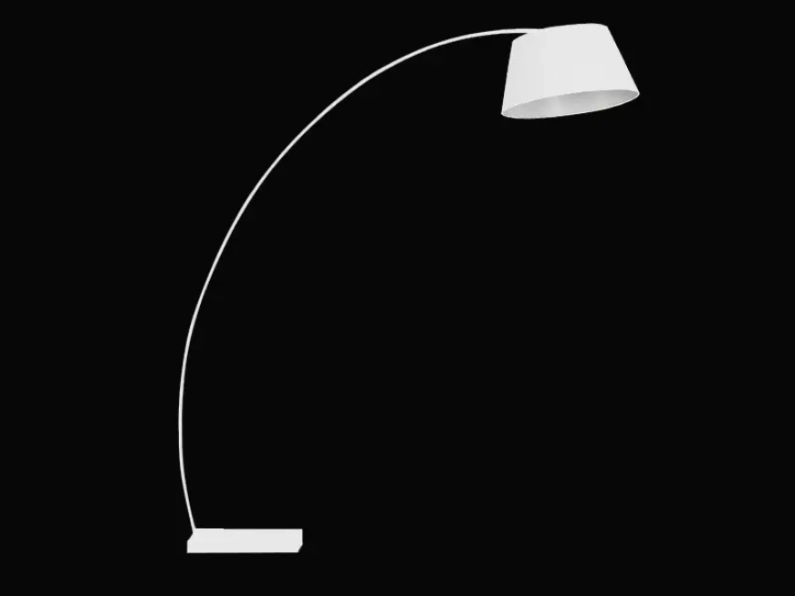 Stojace lampy - AZzardo Škandinávska lampa Olav biele