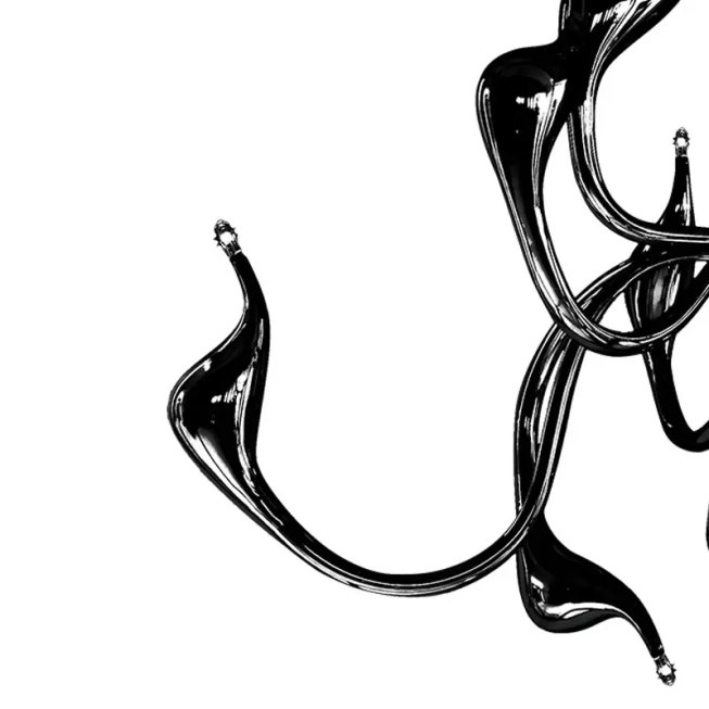 Lustre a závesné svietidlá - AZzardo Dizajnový luster Snake 2 čierne