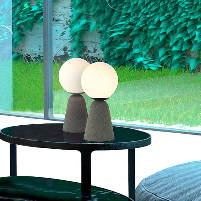 Stolové lampy - AZzardo Dizajnová stolová lampa Newton B Table tmavosivá