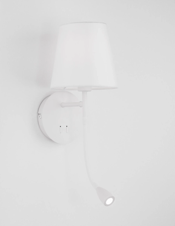 Nástenné svietidlá - Novaluce Dizajnové nástenné svietidlo Nia 19 biele