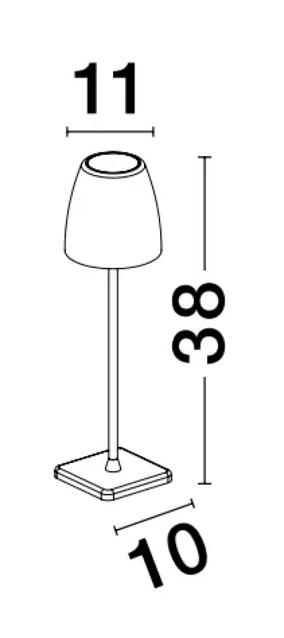 Vonkajšie stolové osvetlenie - Novaluce Vonkajšie LED svietidlo Colt A 11 biele