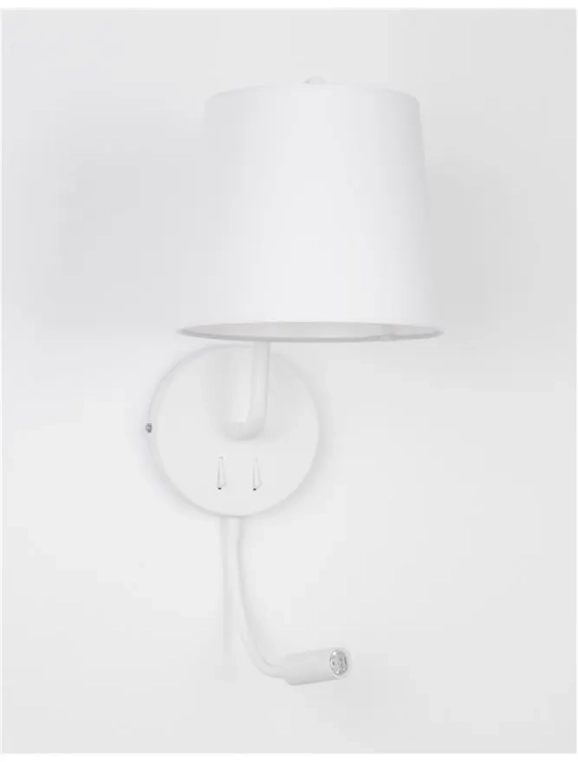 Nástenné svietidlá - Novaluce Dizajnové nástenné svietidlo Sage 20 biele